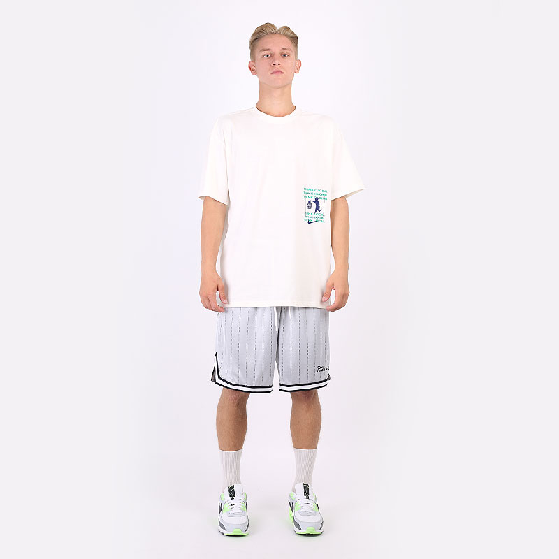 мужская бежевая футболка Nike Basketball T-Shirt DJ1576-901 - цена, описание, фото 6